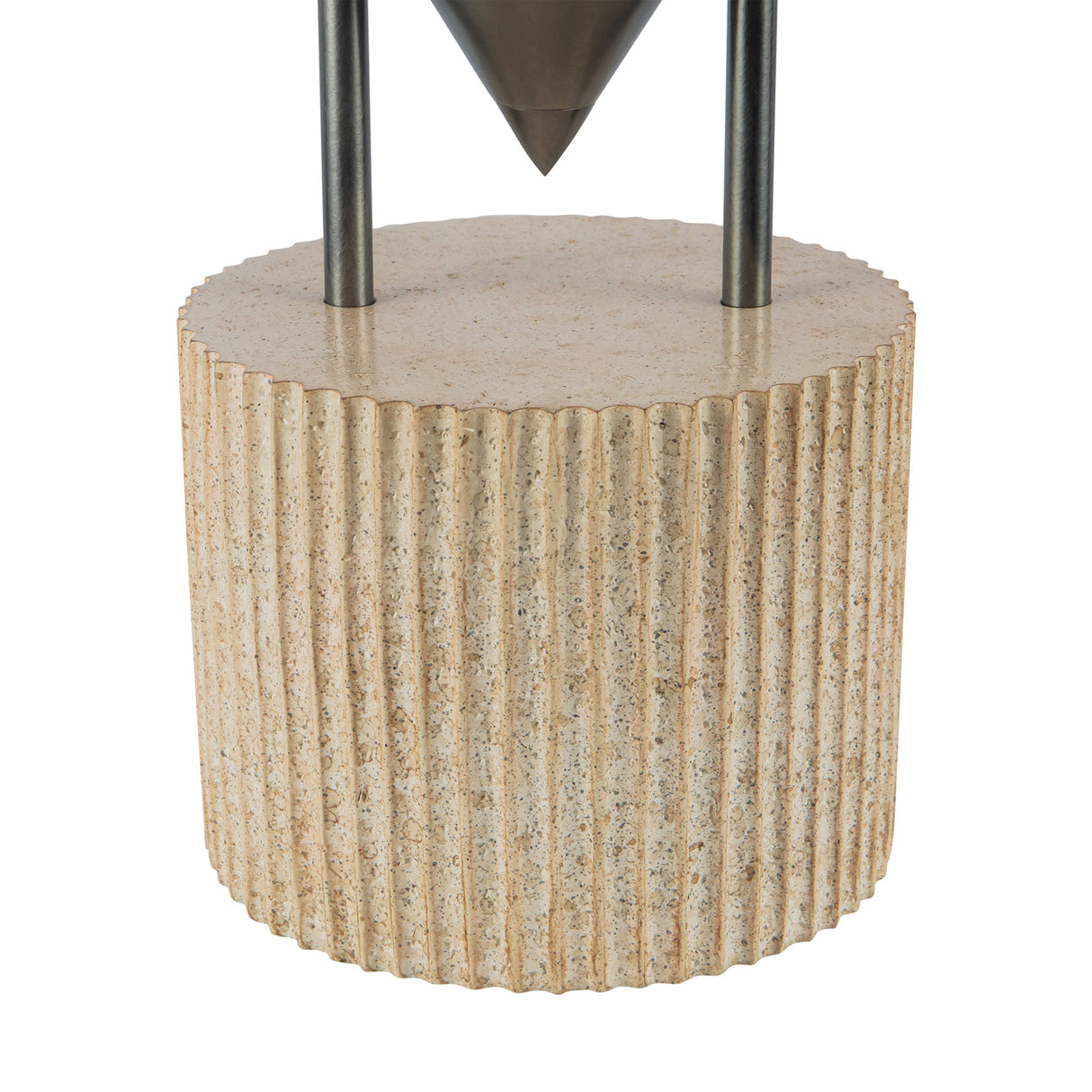 Zora Table Lamp 15", Aged Steel