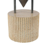 Zora Table Lamp 15", Aged Steel
