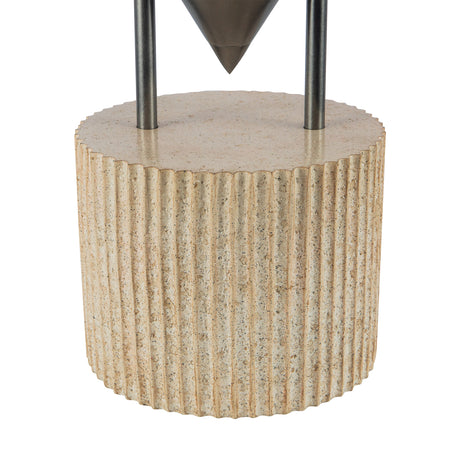 Zora Table Lamp 15", Aged Steel