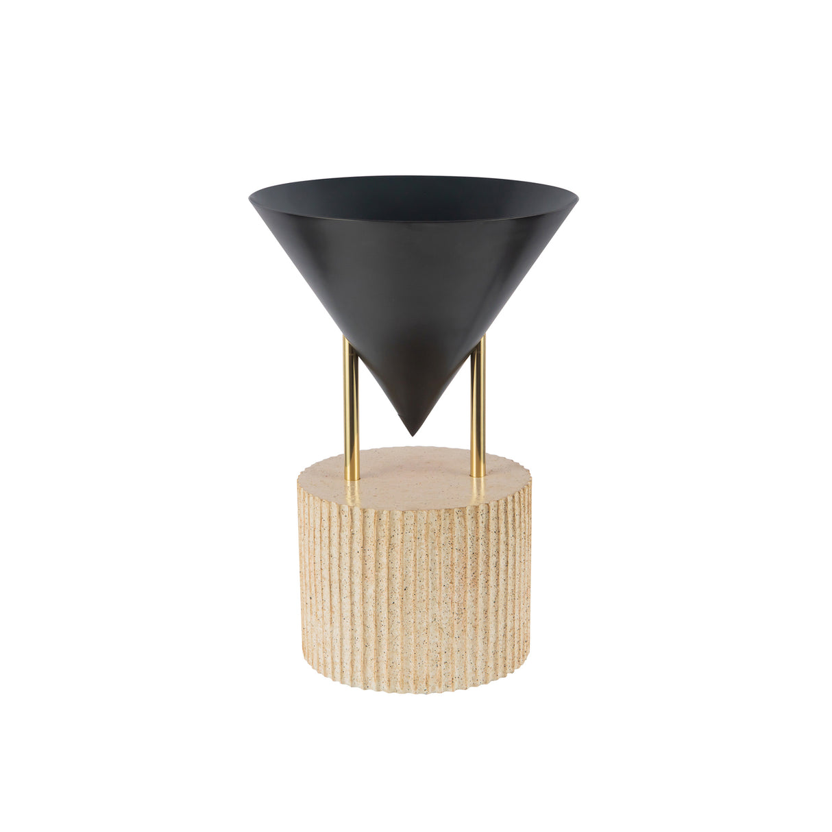 Zora Table Lamp 15", Urban Bronze with Polished Brass