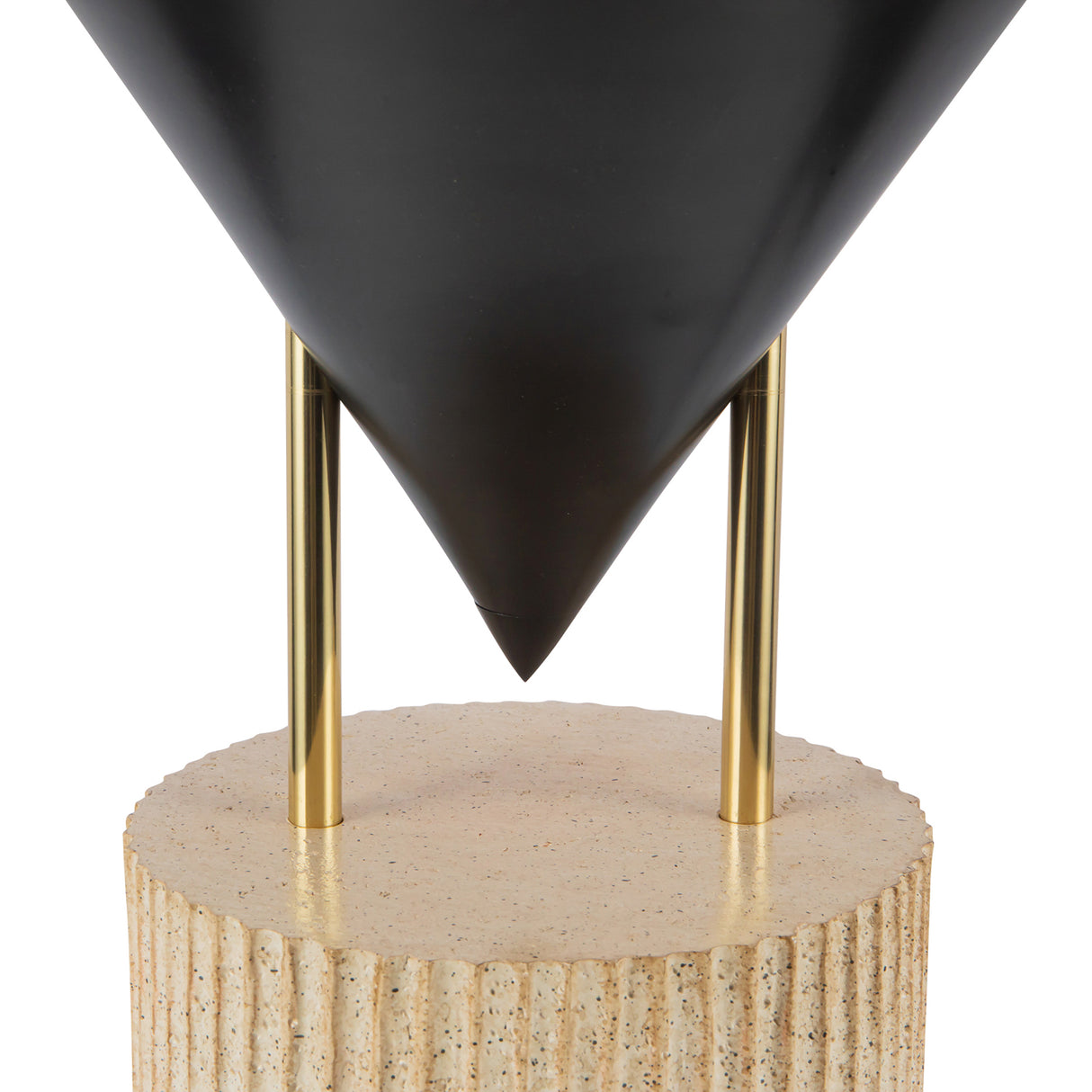 Zora Table Lamp 15", Urban Bronze with Polished Brass
