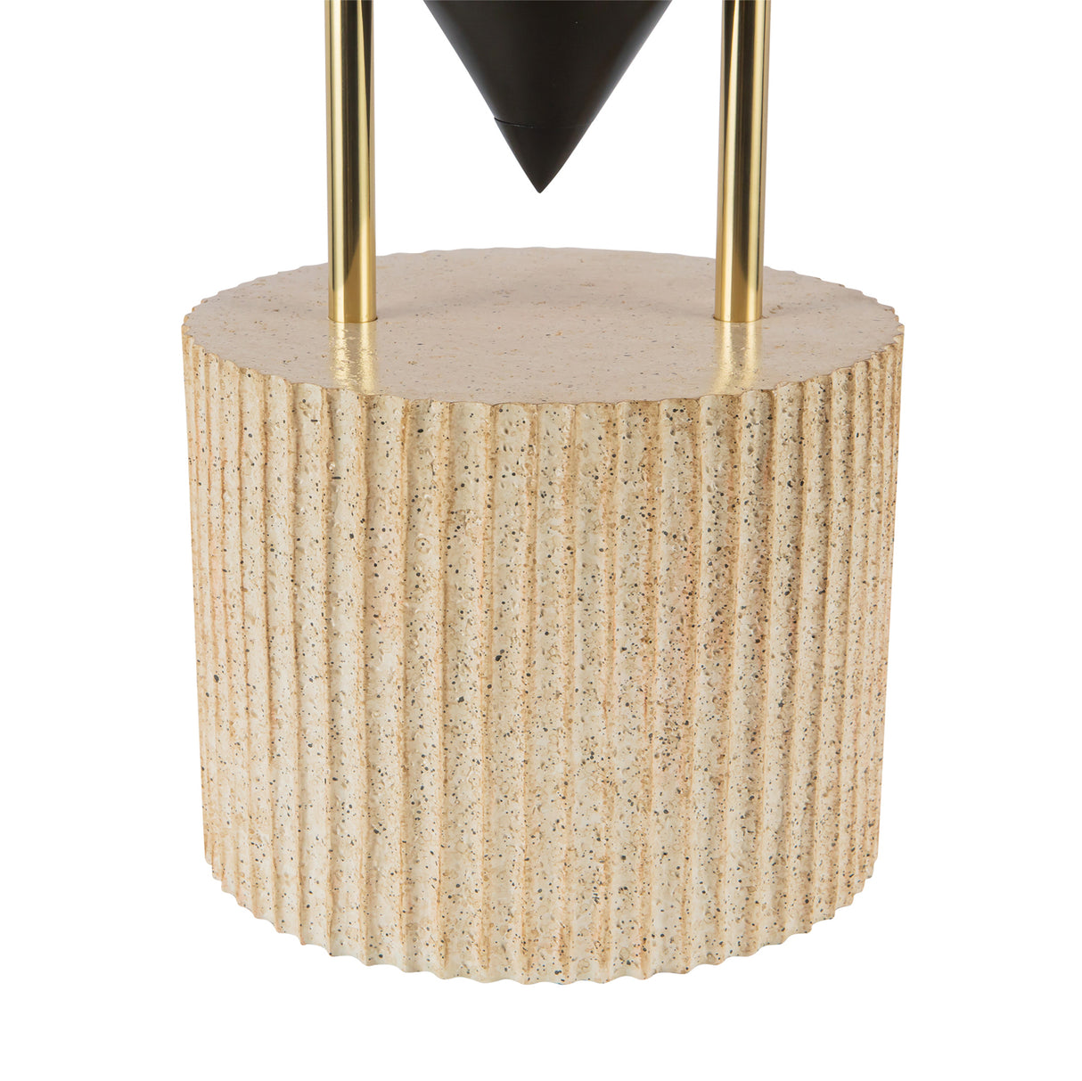 Zora Table Lamp 15", Urban Bronze with Polished Brass