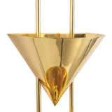 Zora 3 Light Wall Sconce 28", Polished Brass
