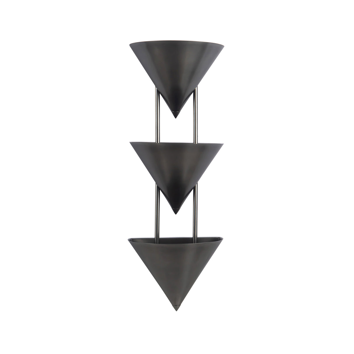 Zora 3 Light Wall Sconce 28", Aged Steel