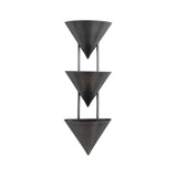 Zora 3 Light Wall Sconce 28", Aged Steel
