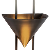 Zora 3 Light Wall Sconce 28", Aged Steel