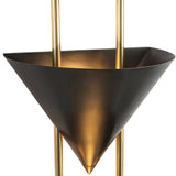 Zora 3 Light Wall Sconce 28", Urban Bronze with Polished Brass
