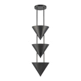Zora 3 Light Pendant 10", Aged Steel
