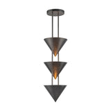 Zora 3 Light Pendant 10", Aged Steel