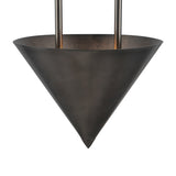 Zora 3 Light Pendant 10", Aged Steel