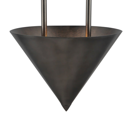 Zora 3 Light Pendant 10", Aged Steel