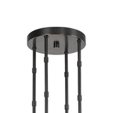 Osmund LED Chandelier 50", Urban Bronze and Alabaster Accents