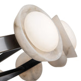 Osmund LED Chandelier 50", Urban Bronze and Alabaster Accents