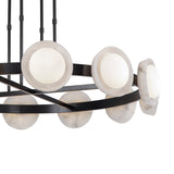 Osmund LED Chandelier 50", Urban Bronze and Alabaster Accents