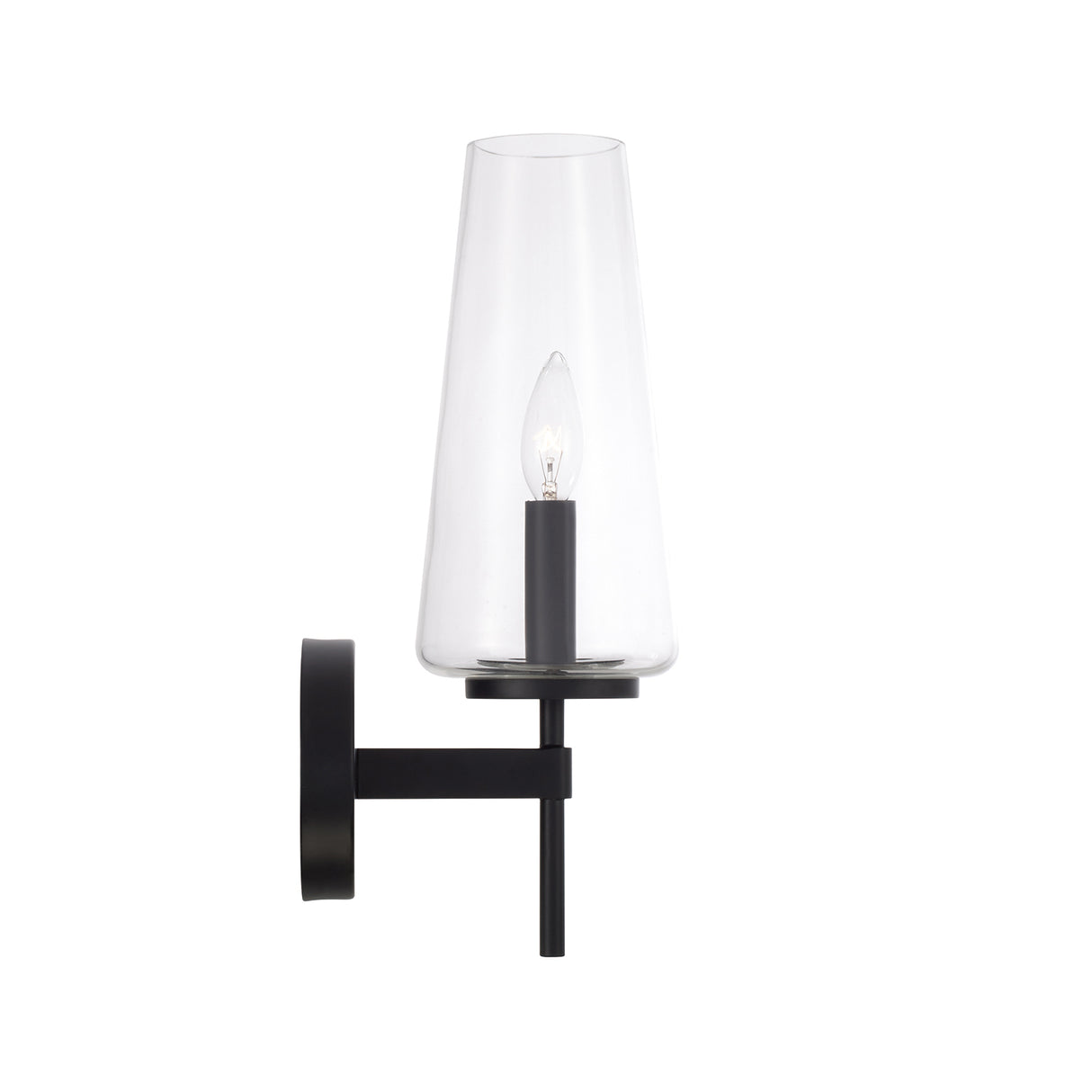Darlene Wall Sconce 16", Matte Black