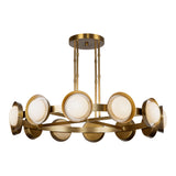 Osmund LED Chandelier 50", Vintage Brass