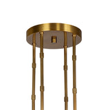 Osmund LED Chandelier 50", Vintage Brass