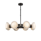 Osmund LED Chandelier 37", Urban Bronze and Alabaster