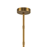 Osmund LED Chandelier 37", Vintage Brass and Alabaster