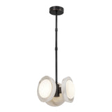 Osmund LED Pendant 13", Urban Bronze and Alabaster