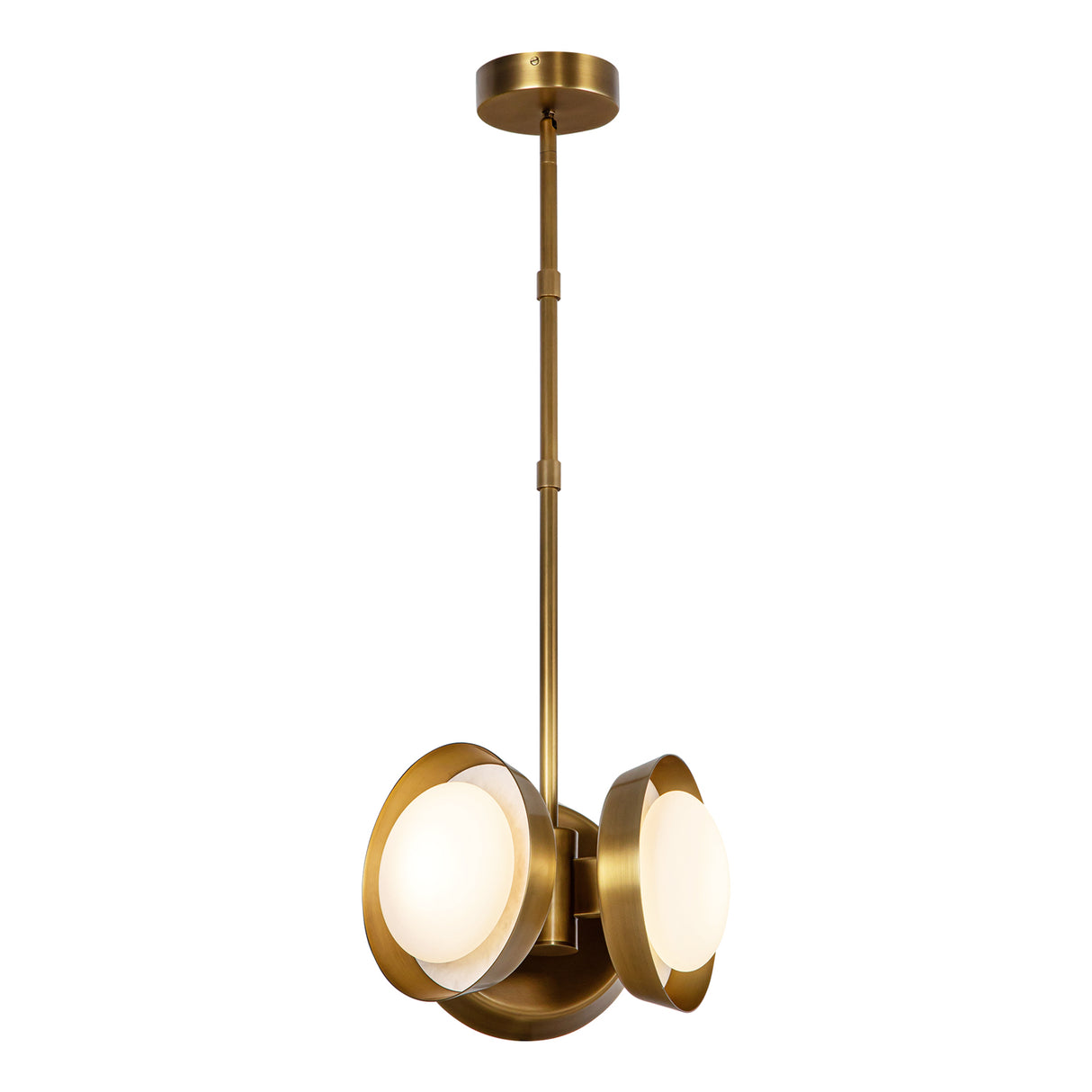 Osmund LED Pendant 13", Vintage Brass