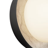 Osmund LED Wall Sconce 8", Urban Bronze with Alabaster Accent