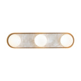 Osmund LED Vanity Light 23", Vintage Brass and Alabaster