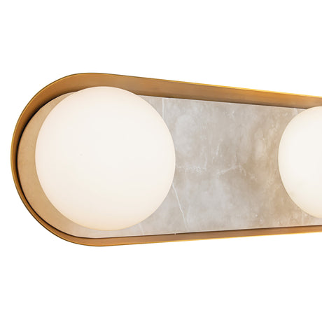 Osmund LED Vanity Light 23", Vintage Brass and Alabaster