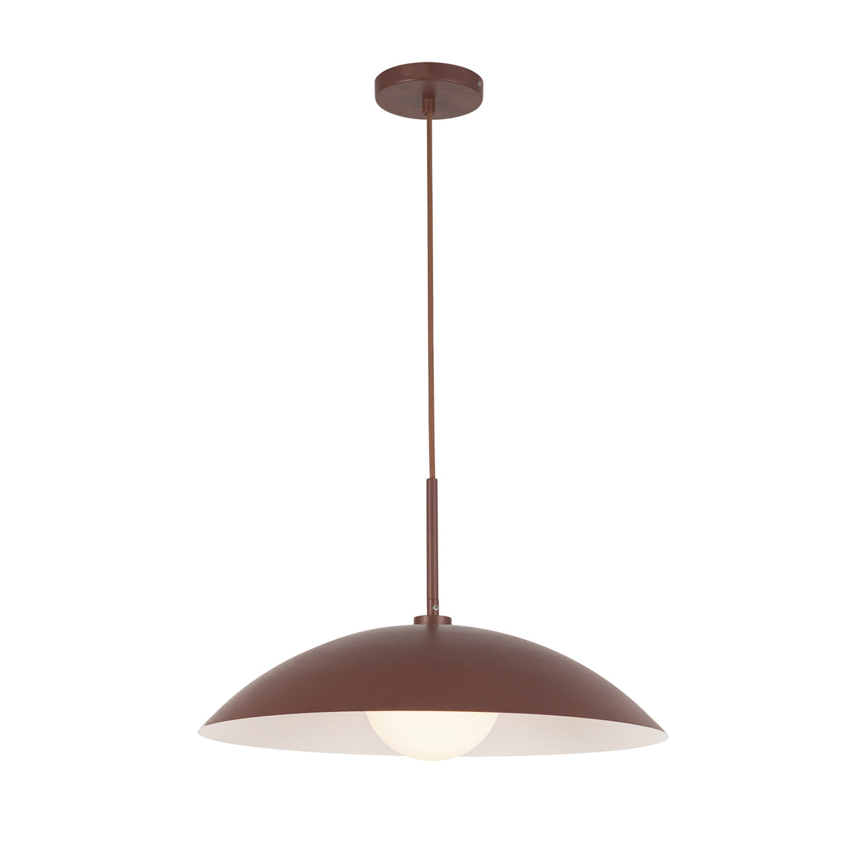 Lenora Metal Pendant 19", Maroon