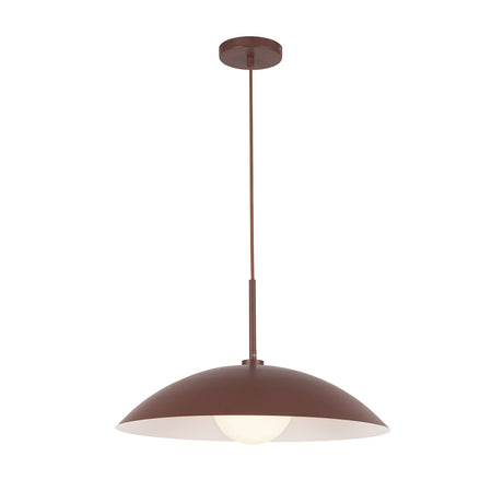 Lenora Metal Pendant 19", Maroon