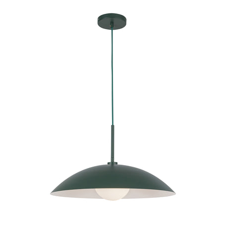 Lenora Metal Pendant 19", Hunter Green