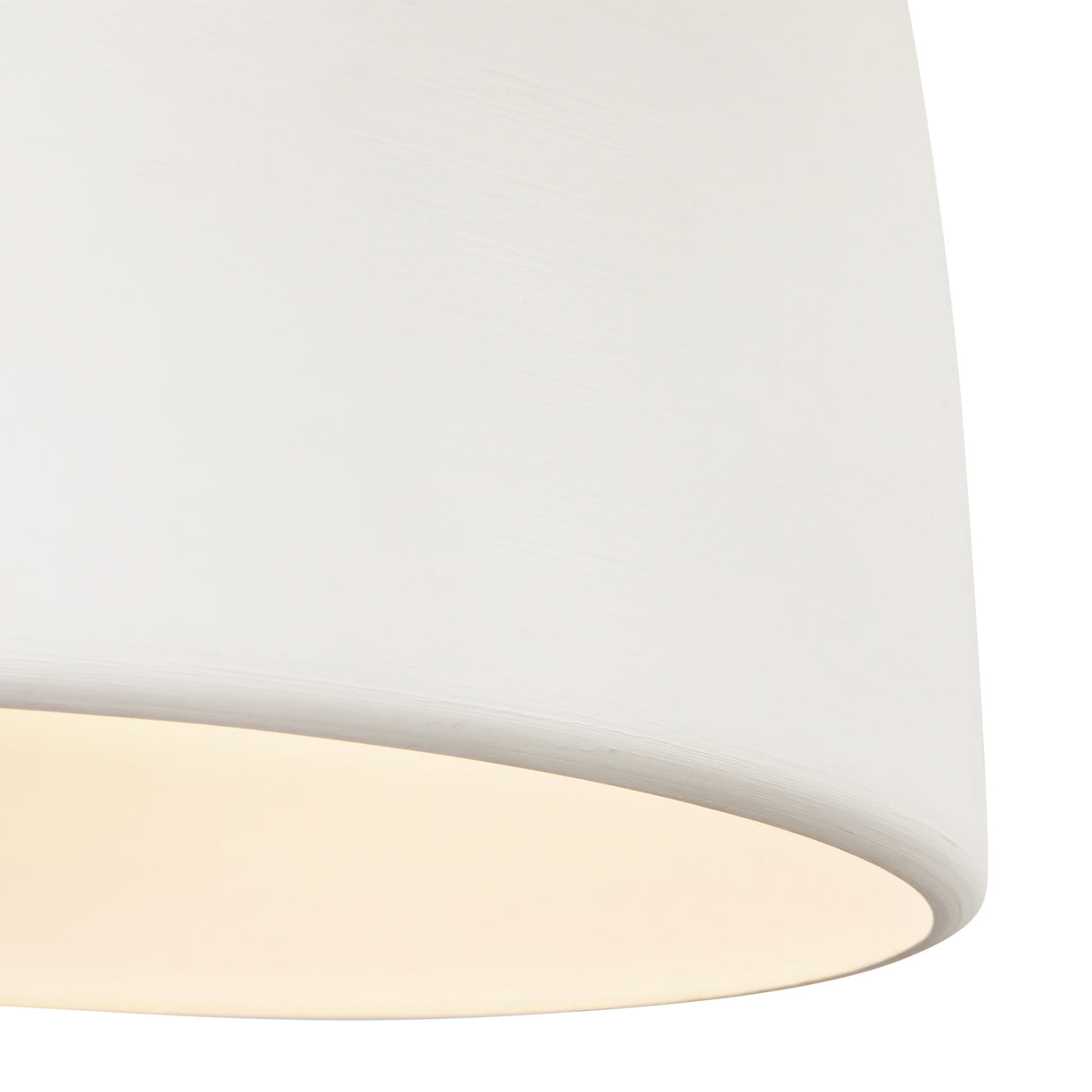 Charlie Pendant 14", Matte White and Brushed Brass
