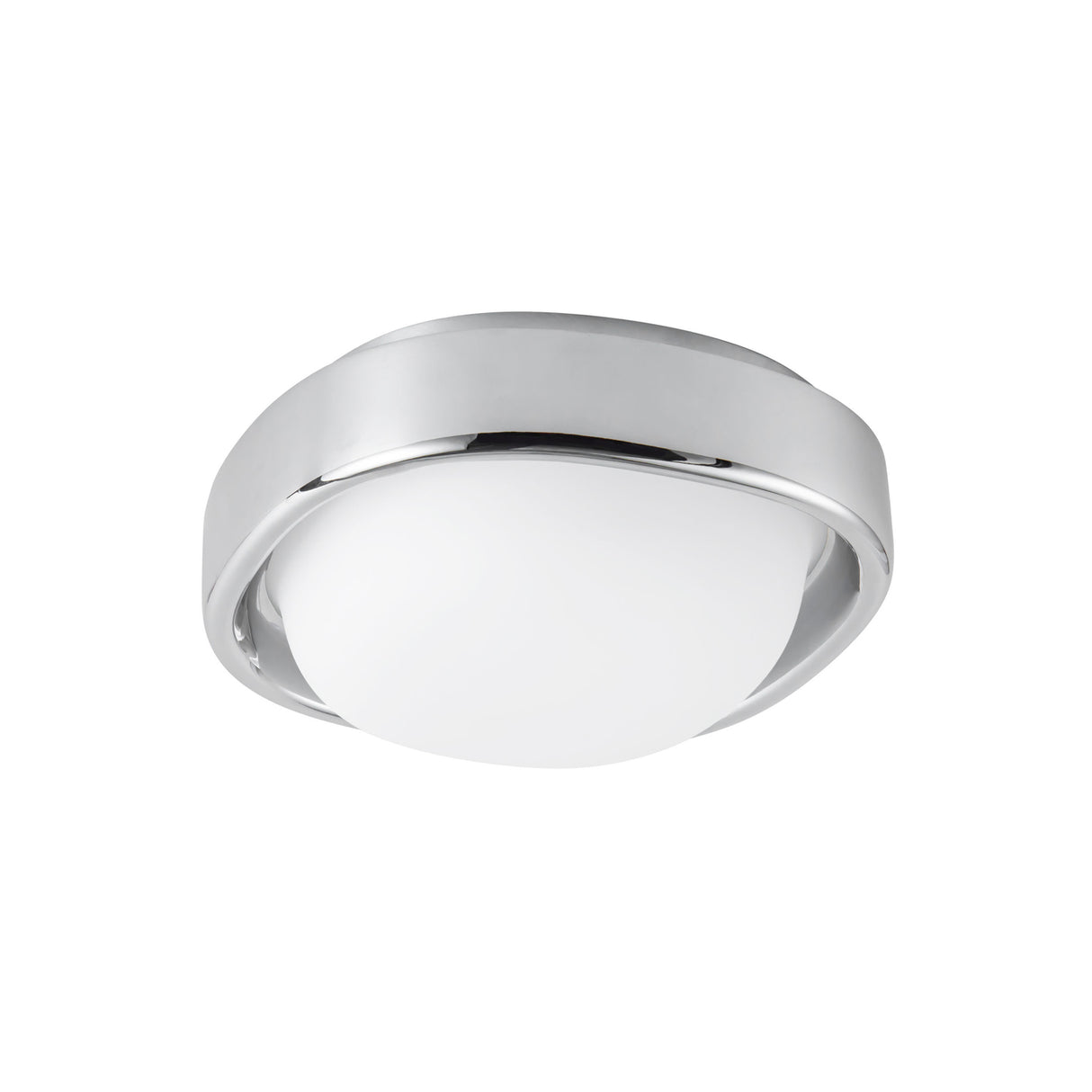 Carina LED Flush Mount 8", Chrome and Opal Glass