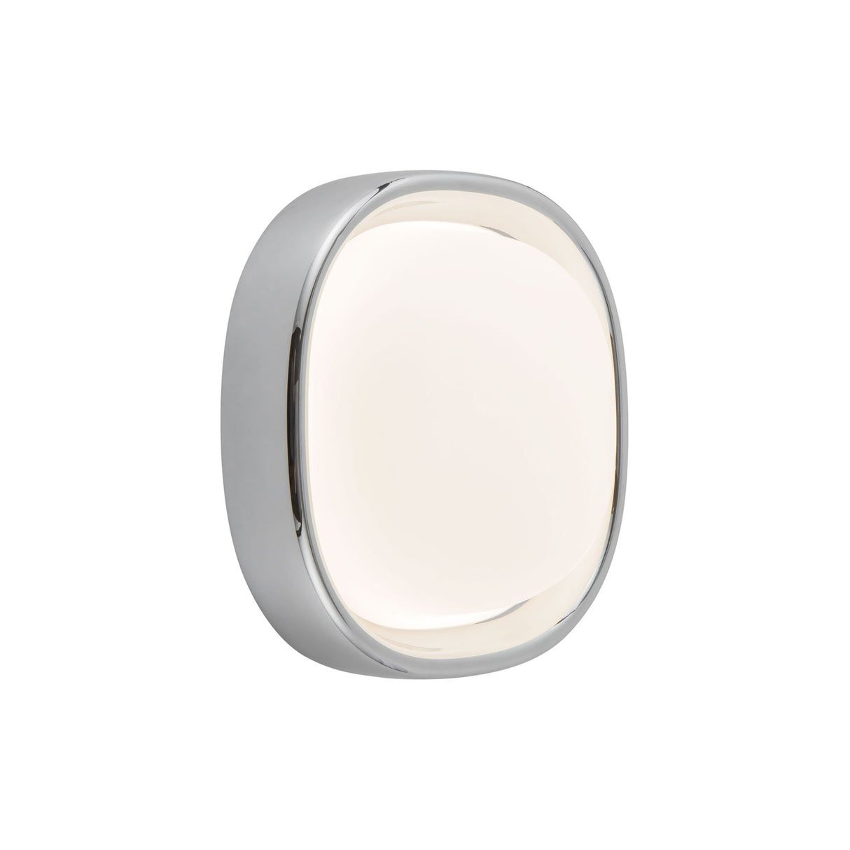 Carina LED Flush Mount 8", Chrome and Opal Glass