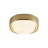 Carina LED Flush Mount 8", Polished Brass and Opal Glass