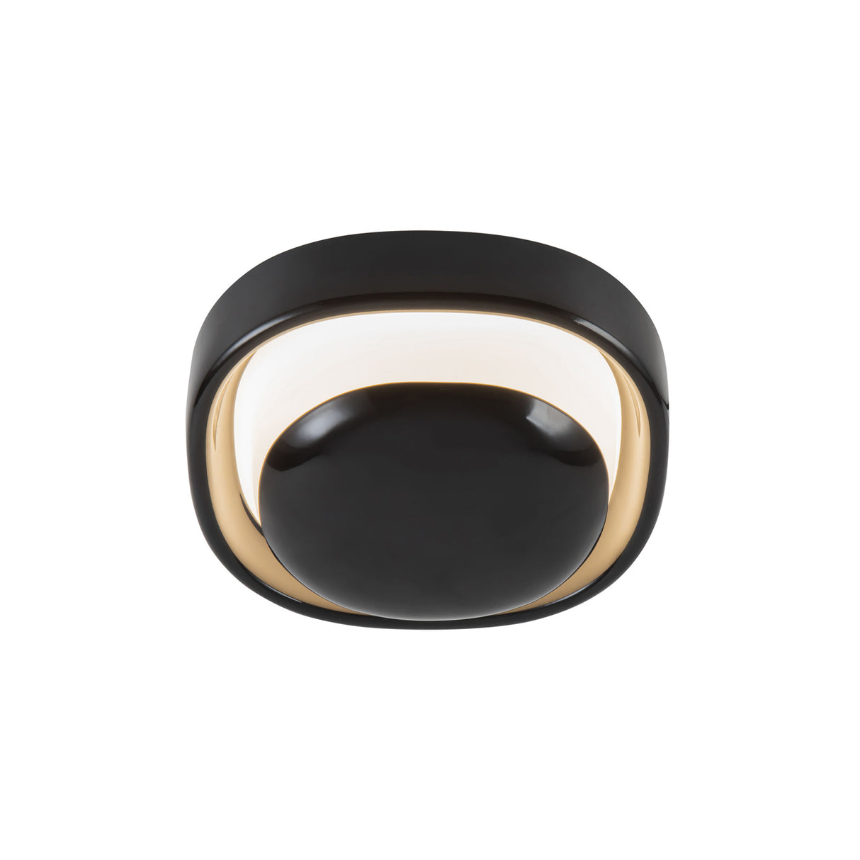 Carina LED Wall Sconce 8", Glossy Black