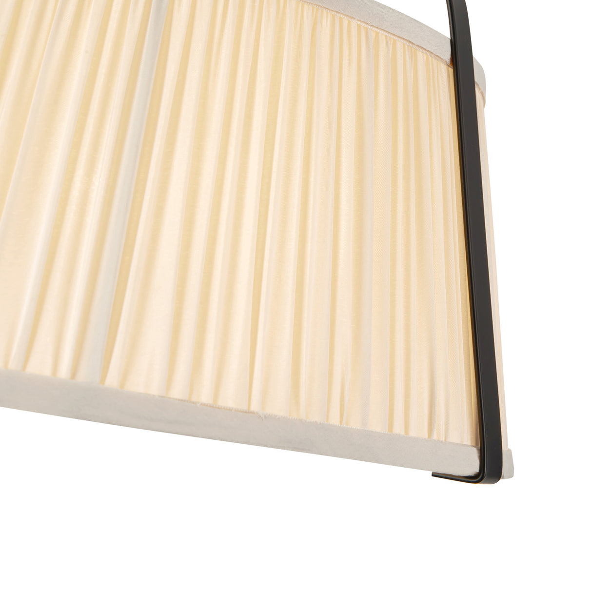 Daina Semi-Flush 13", Matte Black and White