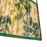 Daina Semi-Flush 13", Matte Black and Green Floral