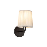 Daina Wall Sconce 10", Matte Black and White