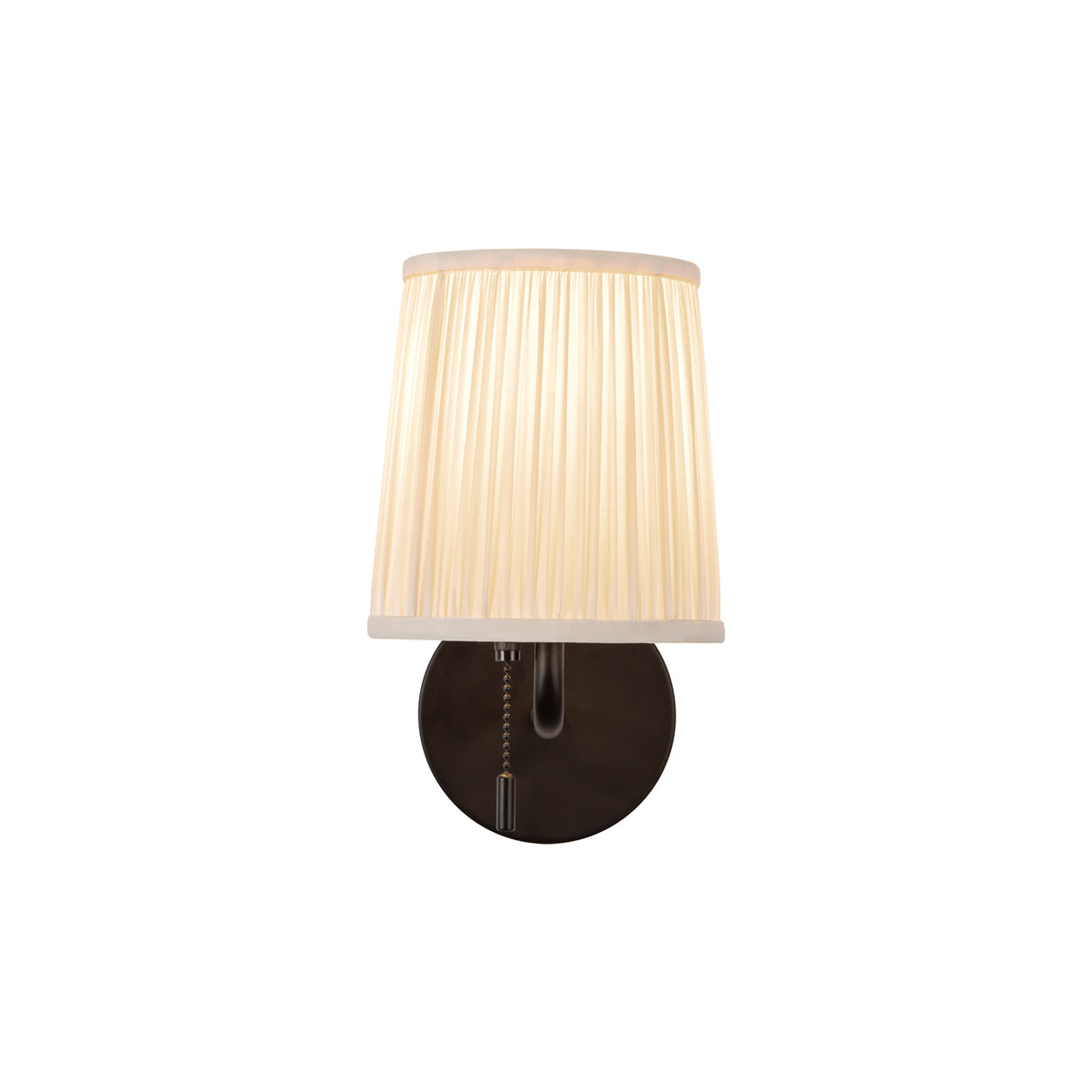 Daina Wall Sconce 10", Matte Black and White