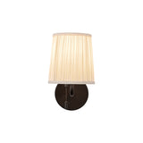 Daina Wall Sconce 10", Matte Black and White
