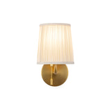 Daina Wall Sconce 10", Brushed Brass and White
