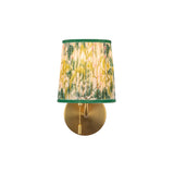 Daina Wall Sconce 10", Brushed Brass and Green Floral
