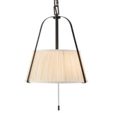 Daina Pendant 13", Matte Black and White