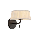 Daina Wall Sconce 7", Matte Black and White