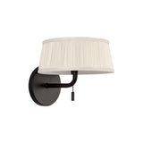 Daina Wall Sconce 7", Matte Black and White