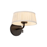 Daina Wall Sconce 7", Matte Black and White
