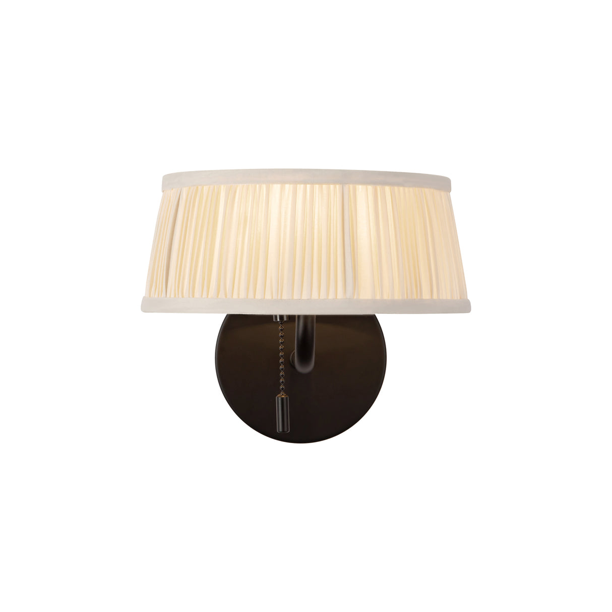 Daina Wall Sconce 7", Matte Black and White