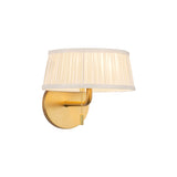 Daina Wall Sconce 7", Brushed Brass and White