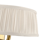 Daina Wall Sconce 7", Brushed Brass and White